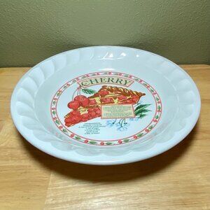 HIMARK Korea The Golden Pie Collection Cherry Pie Recipe 8” Baking Dish Vintage